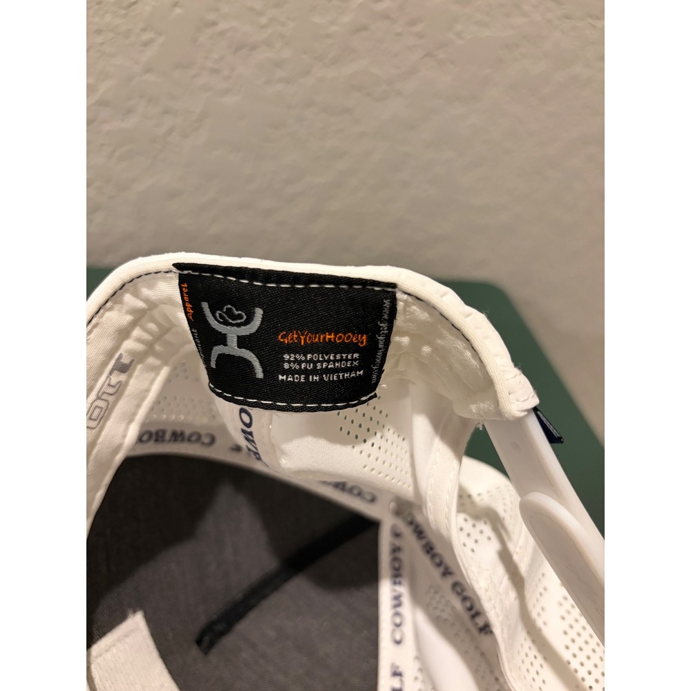 Hooey Cowboy Golf Navy White Snapback Hat Odessa Fabric Flexfit 110 2530T-NVWH - Picture 6 of 6